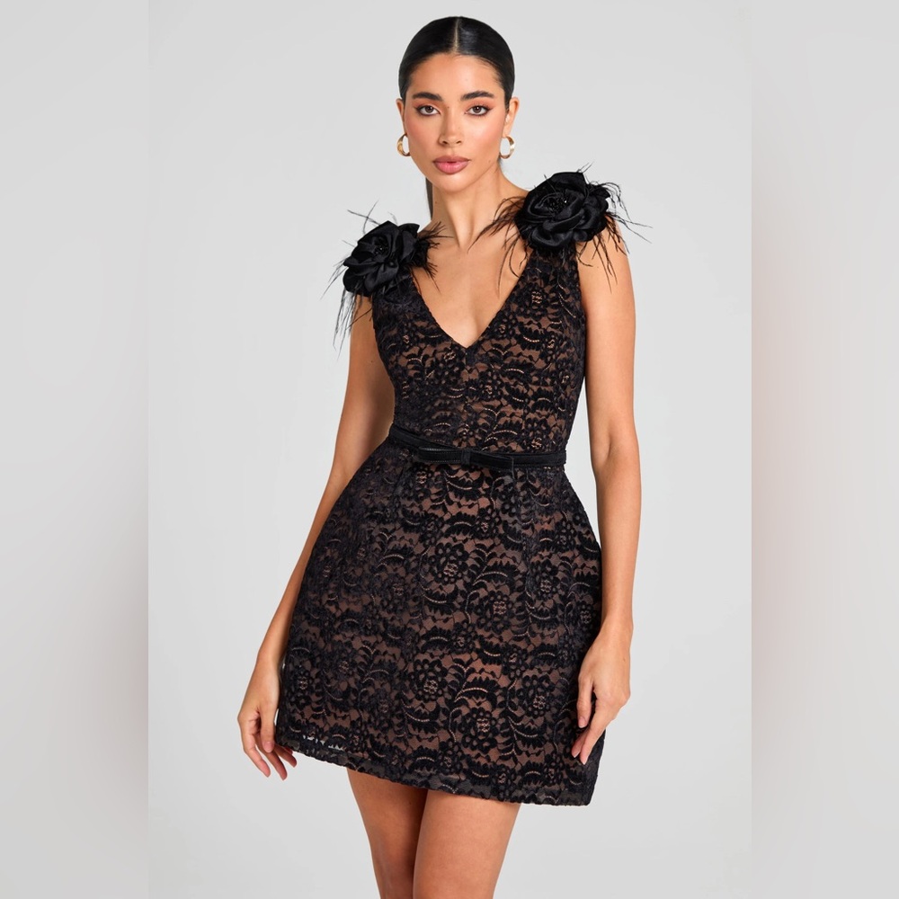 NADINE MERABI Kayla Black Dress - Picture 2 of 7